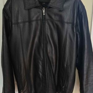 Men's Black Leather Jacket